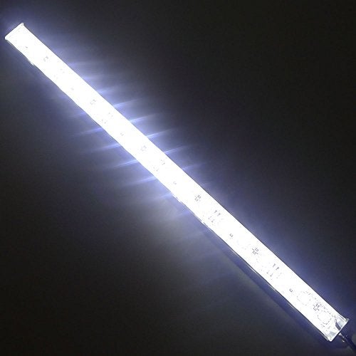 LEDENET® 12" 6500K-7000K White Super Bright 18LEDs 5050 Aquarium LED Strip Lighting Waterproof Aluminum Lighting 12V DC LED Linear Bar Lamp (Cold White, 12" Long) - Image 1
