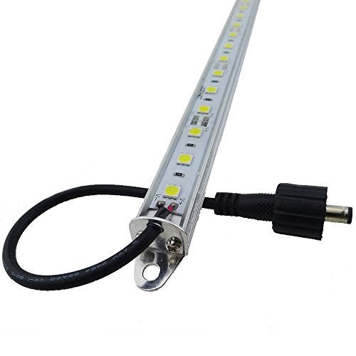 LEDENET® 12" 6500K-7000K White Super Bright 18LEDs 5050 Aquarium LED Strip Lighting Waterproof Aluminum Lighting 12V DC LED Linear Bar Lamp (Cold White, 12" Long) - Image 3