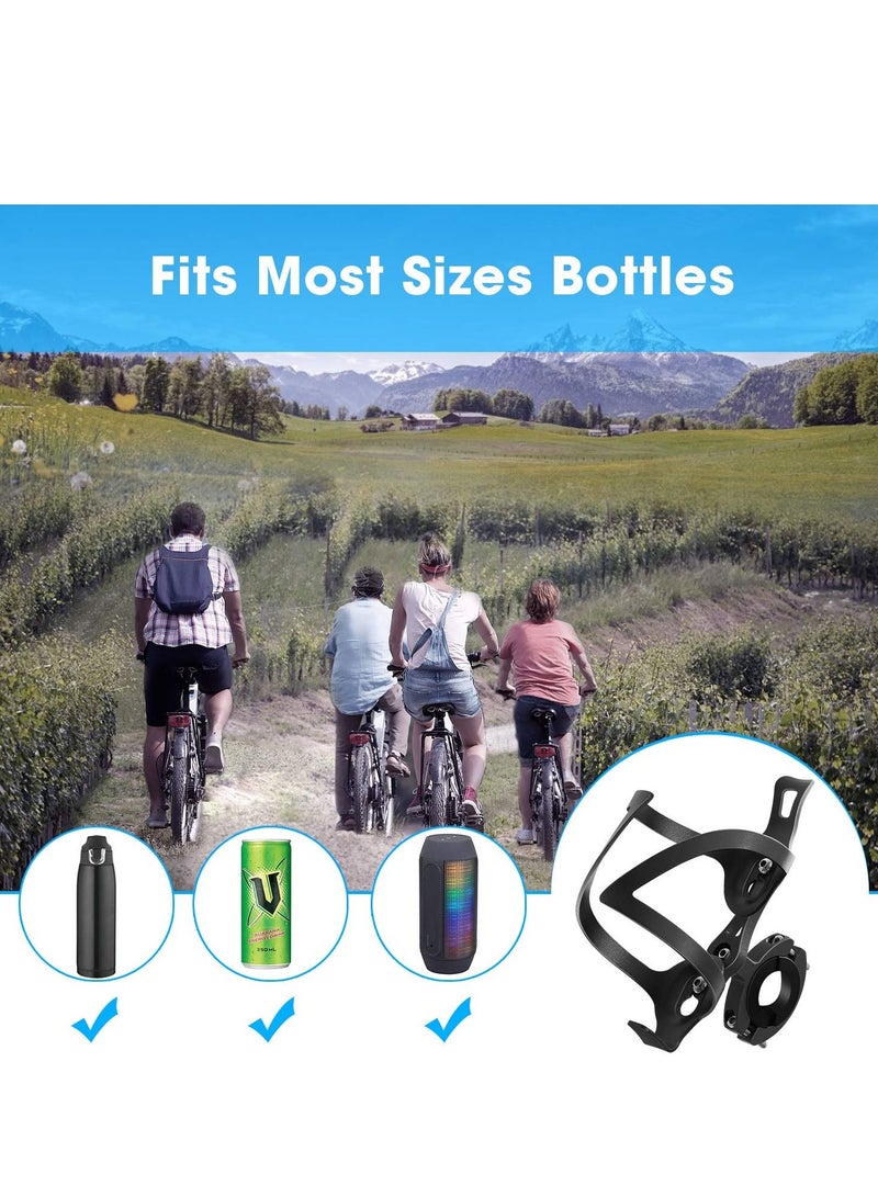Y&D Bike Cup Holder Bicycle 2-in-1 Bottle Bracket Aluminum Alloy Water Cages Universal Rotation Drink Holders for Handlebars Motorcycle - Image 5