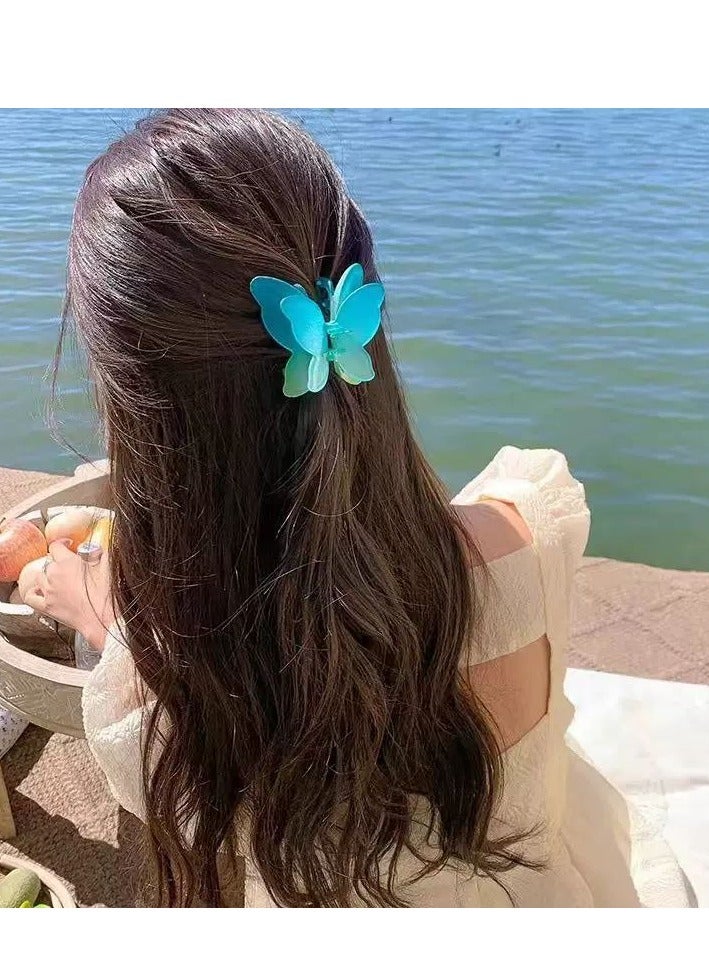 توكة كلبس شكل فراشه حاجه كده فعلا وهم في شكلها حقيقي تحفه اوي الوان عشوائى 3قطع - Image 3