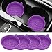 ME.FAN MEFAN Car Cup Holder Coasters 4 Pack Silicone Cups Mats Automotive Universal NonSlip Recessed Interior Accessories Deep Purple - Image 2