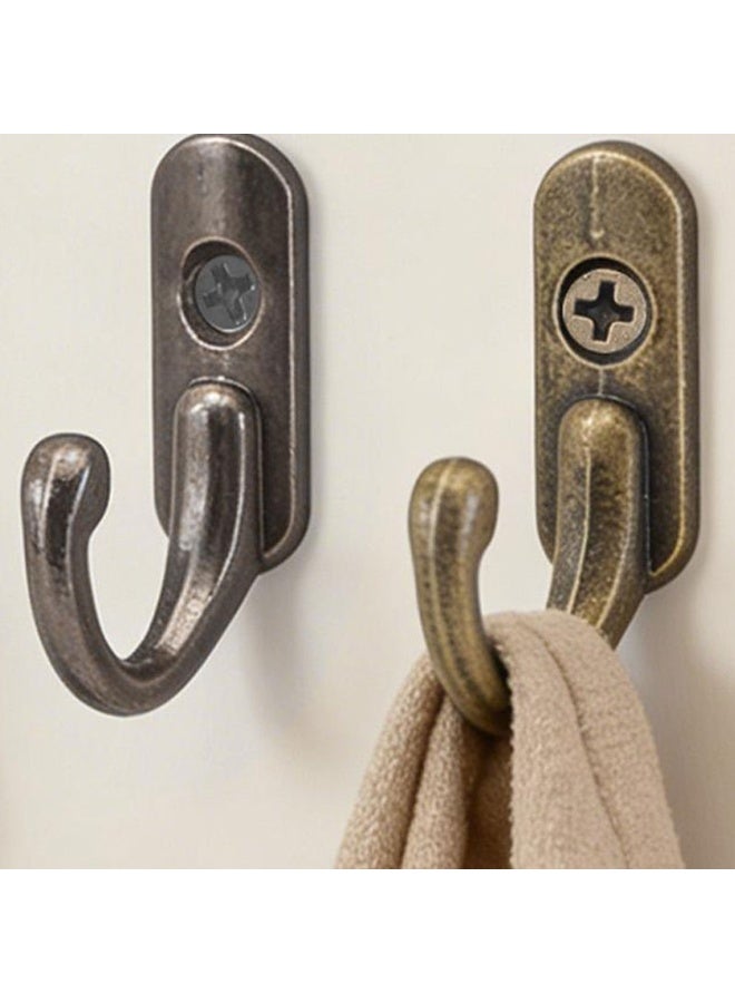 Vintage Wall Mounted Metal Hooks for Hanging Jewelry Keys Towel Bag Small Hangers Bathroom Kitchen Storage Hook Rack with Screw - Image 1
