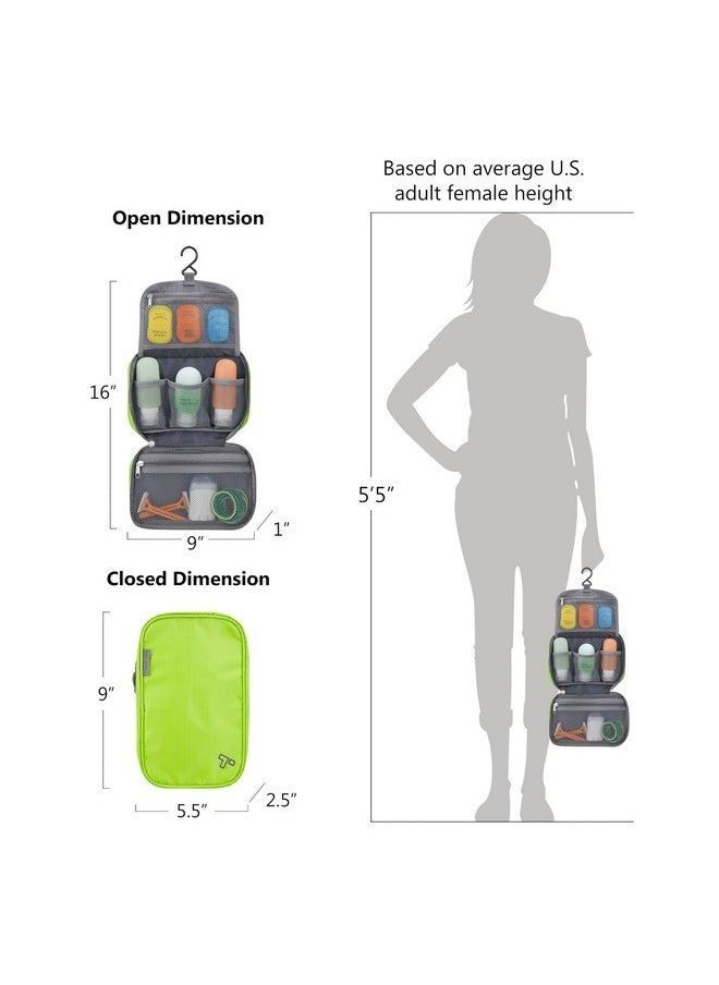 Travelon Compact Hanging Toiletry Kit, Lime, One Size  - Image 2