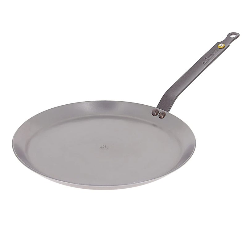 De Buyer MINERAL B Carbon Steel Crepe & Tortilla Pan - 10.5” - Ideal for Making & Reheating Crepes, Tortillas & Pancakes - Naturally Nonstick - Made in France - Image 1