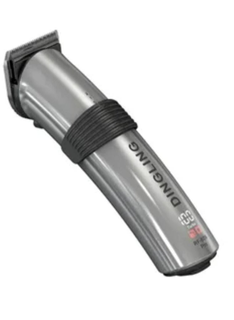 DINGLING - Professional Electric Hair Clipper with Blade Men's Hair Trimmer RF-609PRO Silver - Image 1