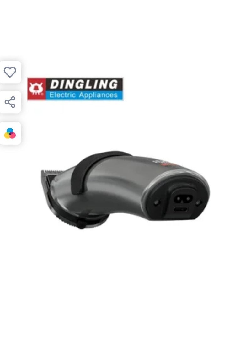 DINGLING - Professional Electric Hair Clipper with Blade Men's Hair Trimmer RF-609PRO Silver - Image 1