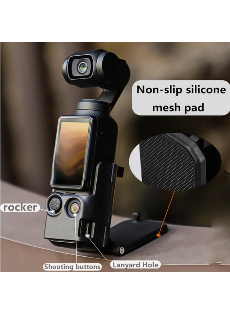 Generic 1pcsMagnetic Mount for DJI Osmo Pocket 3 Strong Magnetic Clip Holder Adjustable Stand for Cycling, Vlogging, Tabletop Use Lightweight, Portable Camera Accessory  - Image 3