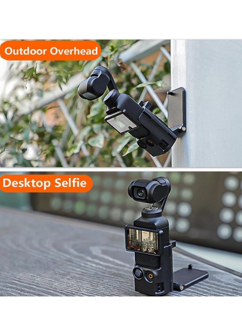 1pcsMagnetic Mount for DJI Osmo Pocket 3 Strong Magnetic Clip Holder Adjustable Stand for Cycling, Vlogging, Tabletop Use Lightweight, Portable Camera Accessory