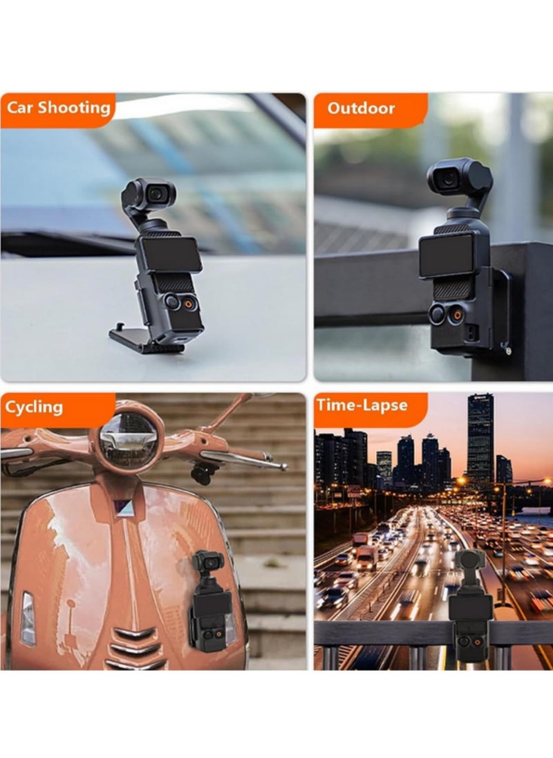 1pcsMagnetic Mount for DJI Osmo Pocket 3 Strong Magnetic Clip Holder Adjustable Stand for Cycling, Vlogging, Tabletop Use Lightweight, Portable Camera Accessory