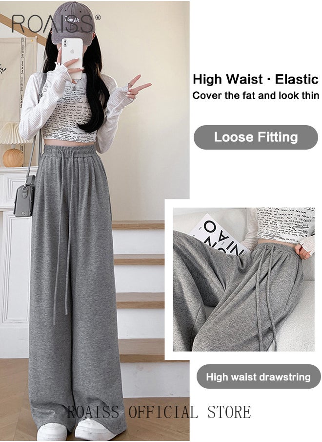 Women Relaxed Fit Wide Leg Pants Women Casual Straight Leg Wide Leg Trousers Skin Friendly Fabric Soft Comfortable Flattering for All Body Types Suitable for both Home and Outdoor Wear - https://f.nooncdn.com/p/pzsku/ZA60BEAEC6921EC2CF1BFZ/45/_/1704264419/ab306ac7-b13f-4ded-a304-40f84170d920.jpg?width=original