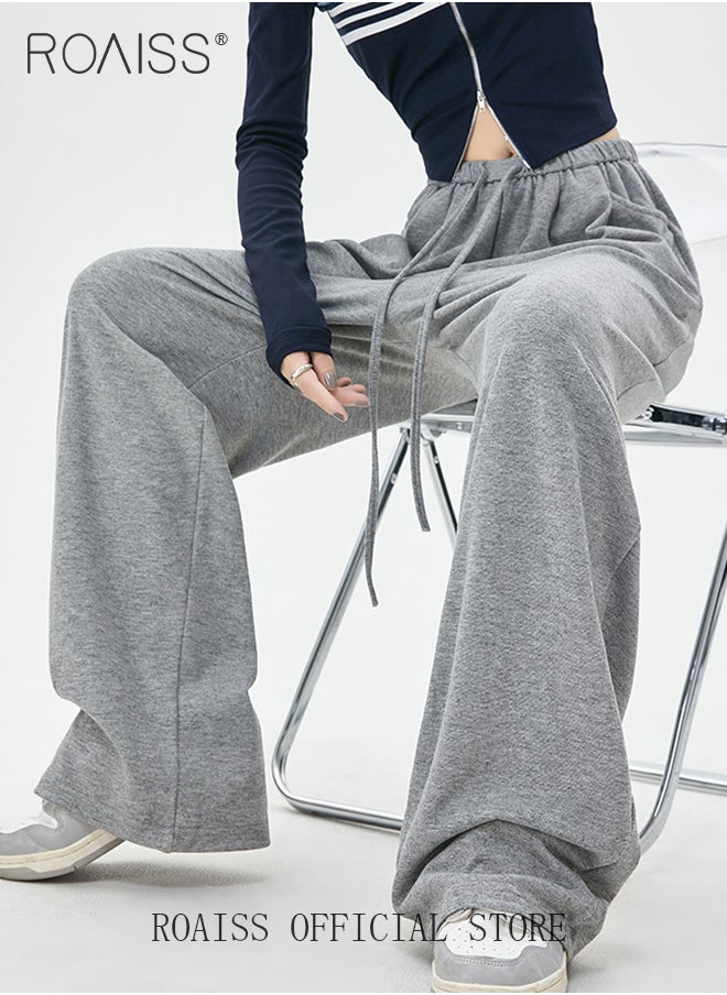 Women Relaxed Fit Wide Leg Pants Women Casual Straight Leg Wide Leg Trousers Skin Friendly Fabric Soft Comfortable Flattering for All Body Types Suitable for both Home and Outdoor Wear - https://f.nooncdn.com/p/pzsku/ZA60BEAEC6921EC2CF1BFZ/45/_/1704264421/8e85954a-93a9-441f-bef9-59850ce1f8d4.jpg?width=original