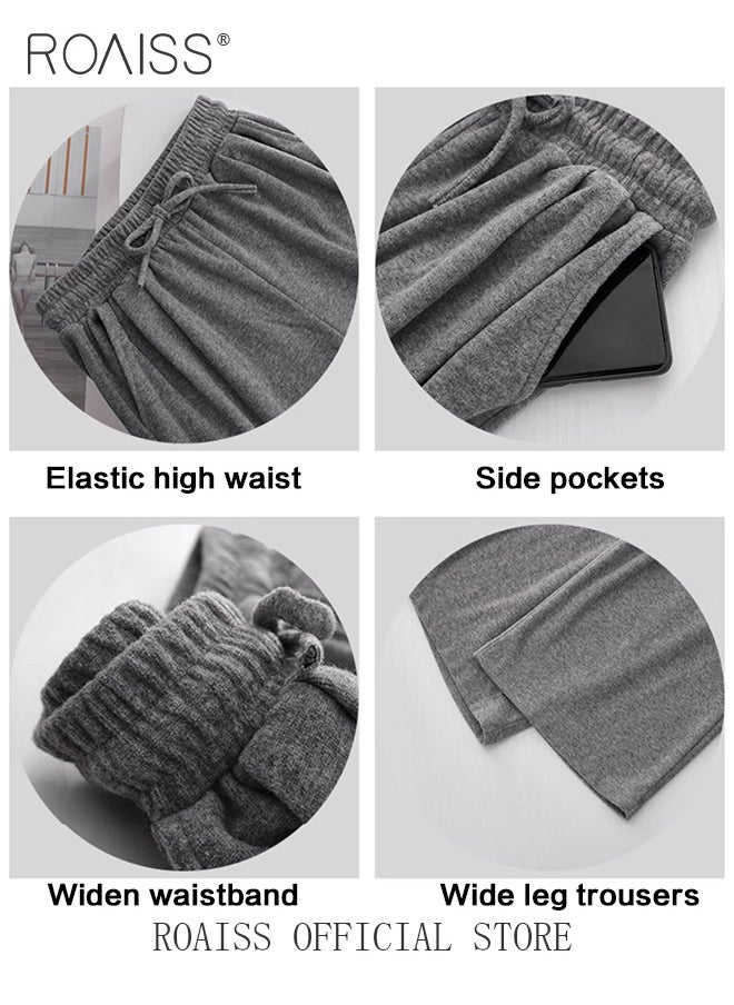 Women Relaxed Fit Wide Leg Pants Women Casual Straight Leg Wide Leg Trousers Skin Friendly Fabric Soft Comfortable Flattering for All Body Types Suitable for both Home and Outdoor Wear - https://f.nooncdn.com/p/pzsku/ZA60BEAEC6921EC2CF1BFZ/45/_/1704264423/02ab572c-8ffc-4a98-b26c-4d9bcc76ed8f.jpg?width=original