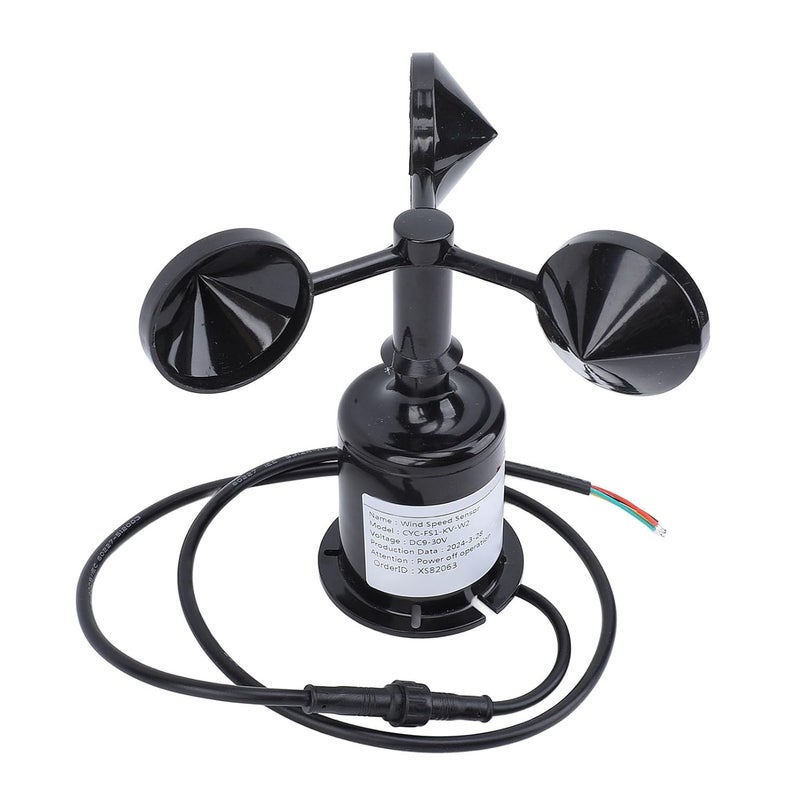 ABS Wind Speed Sensor Anemometer 3 Cups High Accuracy 9 30V Air Flow Meter CFM Industrial Agricultural Use - Image 3