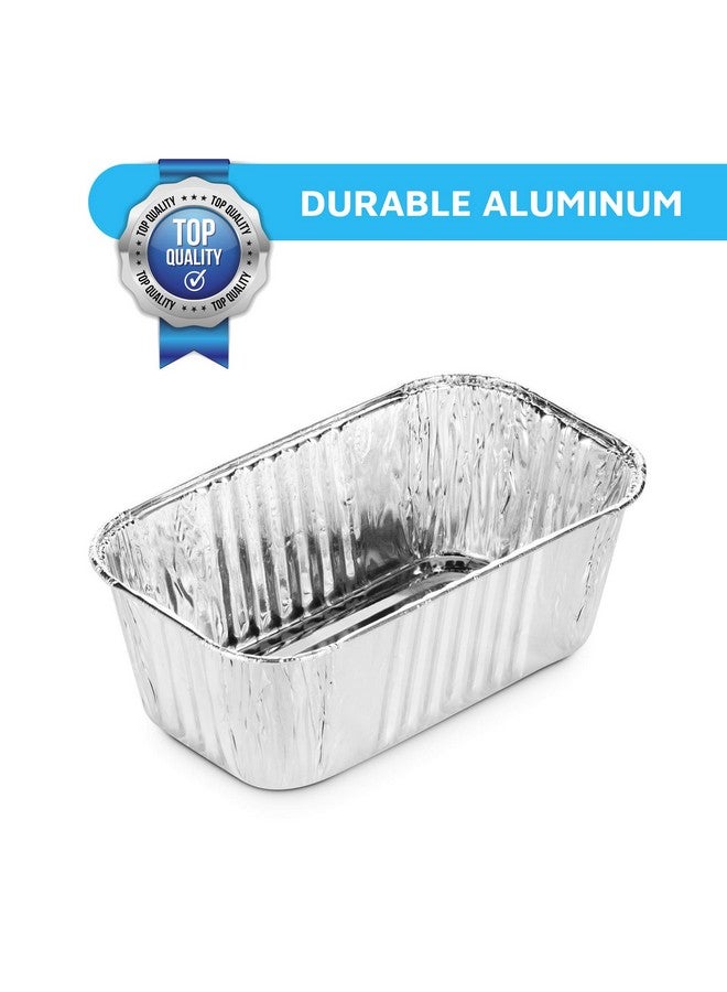 MontoPack Aluminum Mini Disposable Loaf Pans | Deep Half Size 6 x 3.5” Extra Thick Foil Bread Containers for Baking, Food Storage & Takeout | Eco-Friendly & Recyclable | Bulk 100-Pack of 1 Pound Trays - Image 5