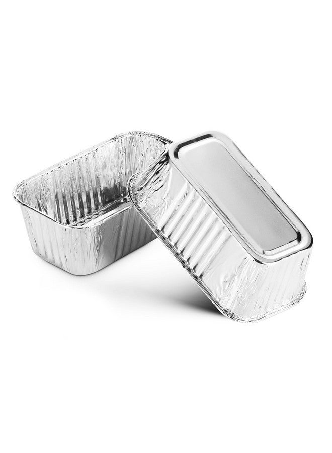 MontoPack Aluminum Mini Disposable Loaf Pans | Deep Half Size 6 x 3.5” Extra Thick Foil Bread Containers for Baking, Food Storage & Takeout | Eco-Friendly & Recyclable | Bulk 100-Pack of 1 Pound Trays - Image 3