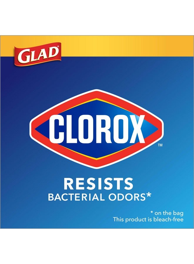 Glad Medium Drawstring Trash Bags with Clorox, 8 Gal, Lemon Fresh Bleach, 26 Ct (Package May Vary) - Image 1