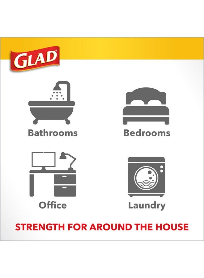 Glad Medium Drawstring Trash Bags with Clorox, 8 Gal, Lemon Fresh Bleach, 26 Ct (Package May Vary) - Image 4