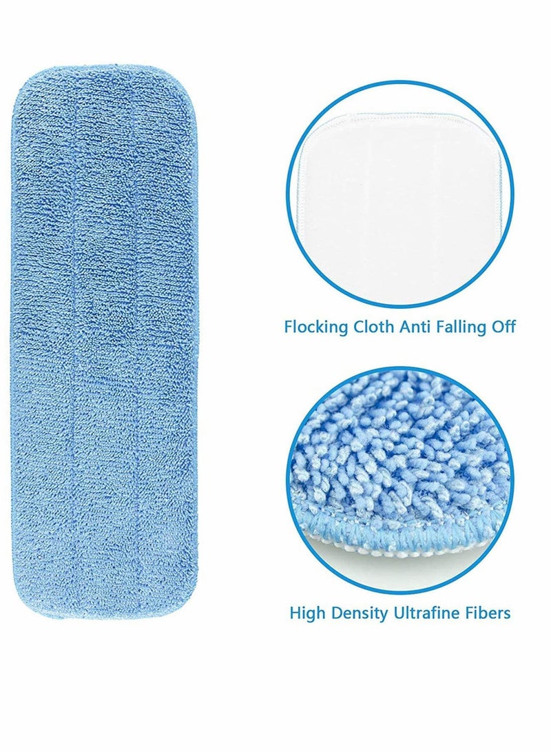 Y&D Mop Cloth Replacements, Reusable, Microfiber, Spray Replacement Heads, Compatible with Bona Floor Care System Wet, Dry Floor, Pad(Blue, 6 Pack 18''x 6'')  - Image 4