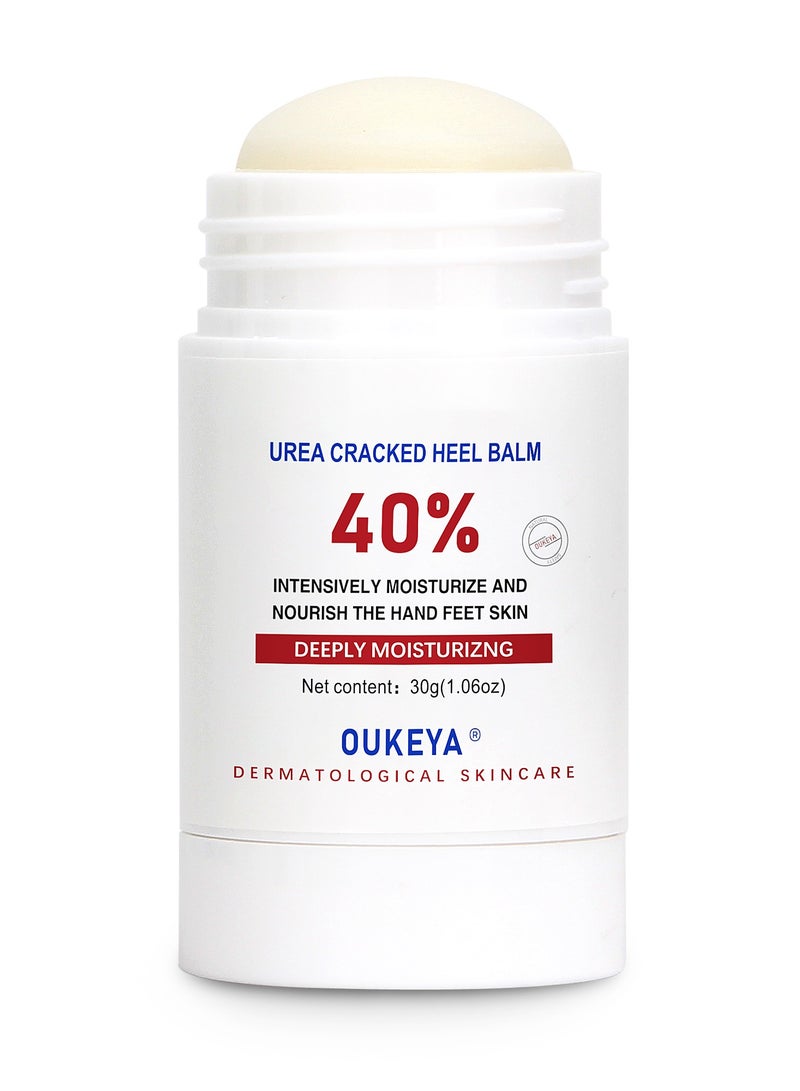 OUKEYA Urea Cream Stick Heel Balm, Deep Moisturizing for Dry Skin Foot Cream Softening Rough Cuticles  - Image 1