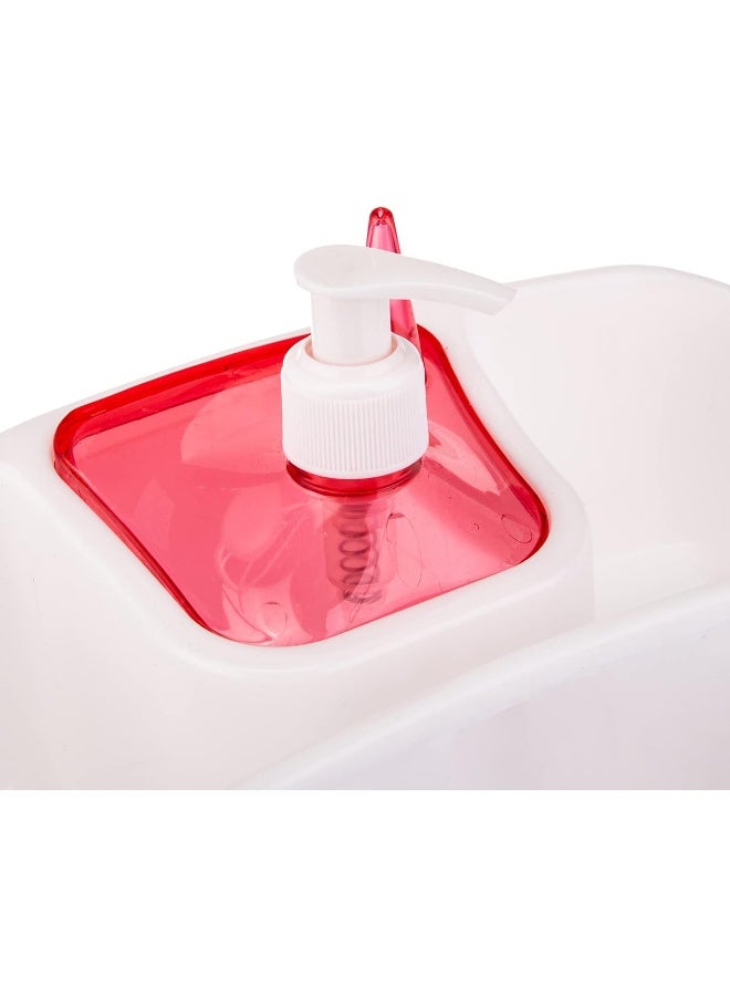 AKDC Proff Dishwashing Set L(10CM) XW(25CM) XH(12CM) White and red - Image 3