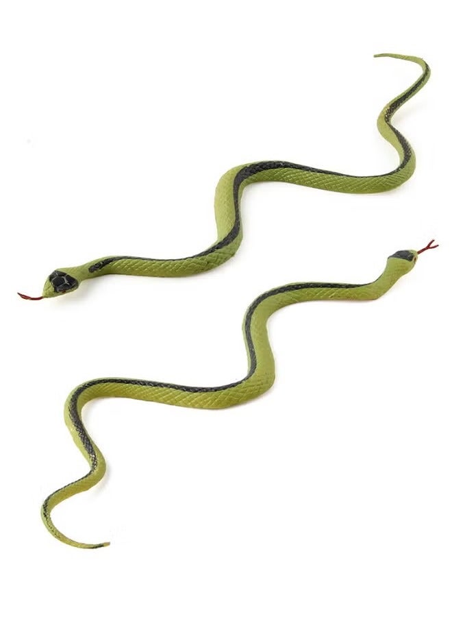 6-Piece Realistic Fake Snakes Toy Set, Fake Snake Prank Rubber Snake, Props Scary Snake Toy, Fake Snake Tricky Toy, Reptile Model Toy  - Image 5