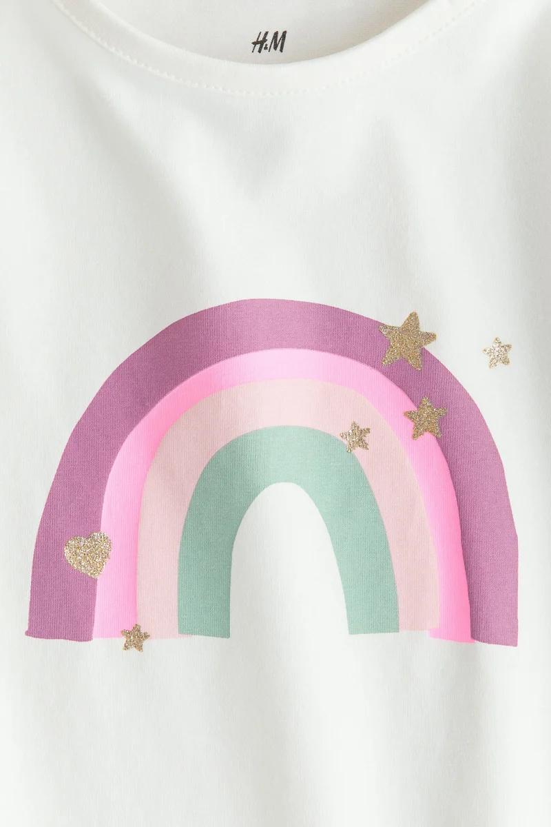 H&M Printed jersey top