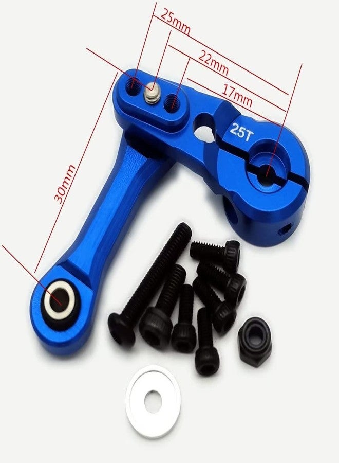 EPTNNASO Aluminum 25T Servo Horn and Steering Link Tie Rod Red for Arrma Kraton Mojave Outcast Talion Typhon Notorious Infraction AR340061 AR330230 - Image 4