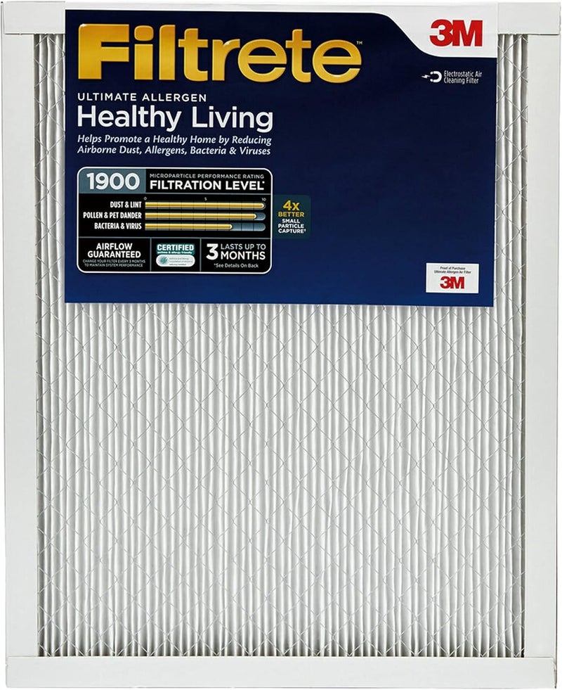 FILTRETE 20x24x1 AC Furnace Air Filter, MERV 13, MPR 1900, Premium Allergen, Bacteria & Virus Filter, 3-Month Pleated 1-Inch Electrostatic Air Cleaning Filter, 6-Pack (Actual Size 19.81x23.81x0.78 in) - Image 4