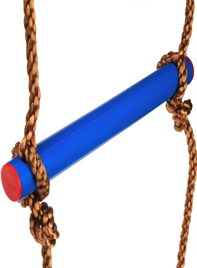 ZENFUN 6.5 Ft Climbing Rope Ladder, Climbing Ladder Hanging Slackline Ladder for Indoor Play Set and Outdoor Tree House, Playground Obstacles Swing Ropeladder - Image 4
