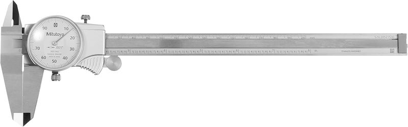 Mitutoyo Mitutoyo 505743J 08 Inch 001 Inch Dial Caliper 1 InchRevolution  - Image 4