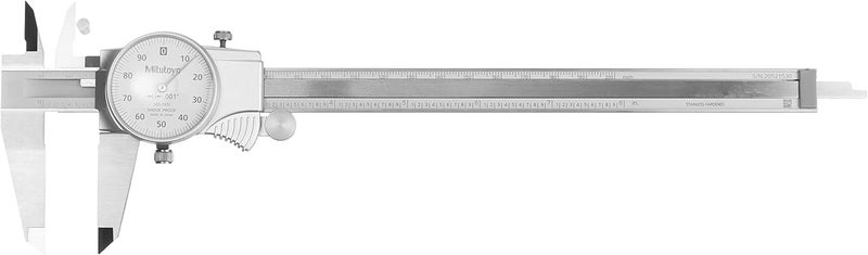 Mitutoyo Mitutoyo 505743J 08 Inch 001 Inch Dial Caliper 1 InchRevolution  - Image 5
