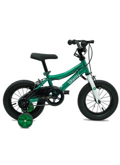 Whimsy Whimsy - Classic 12" Kids Bike  2-Minute Assembly, Handbrake, Child-Friendly Cycle, Adjustable Saddle - Green  - Image 1