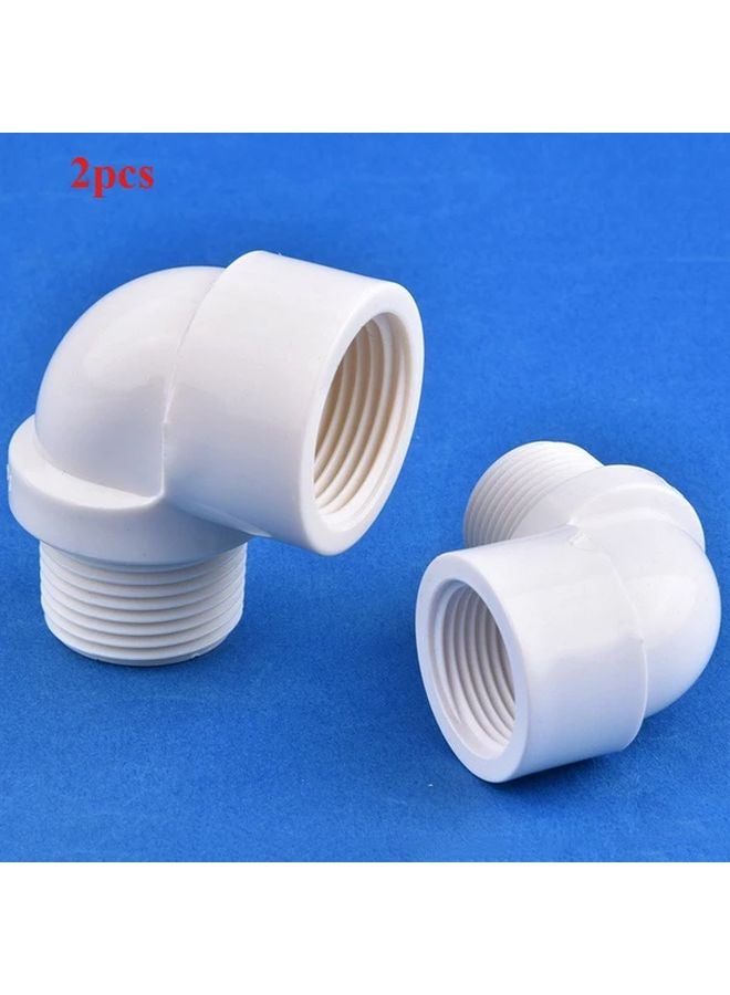 2pcs PVC 90 Degree Elbow 3 4 Inch Internal External Thread Pipe Fitting For Water Supply - Image 2