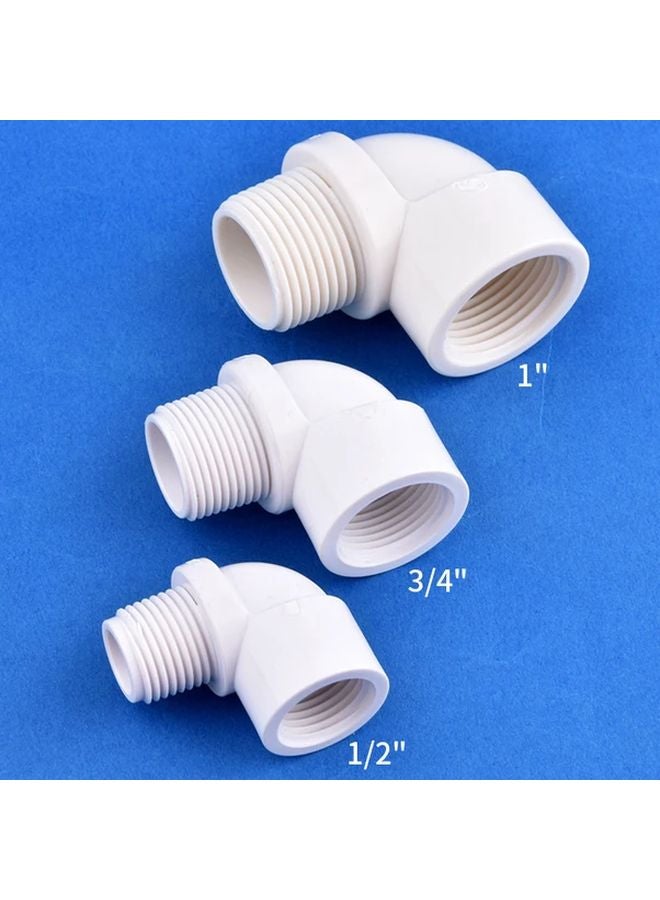 2pcs PVC 90 Degree Elbow 3 4 Inch Internal External Thread Pipe Fitting For Water Supply - Image 3