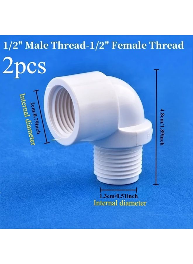 2pcs PVC 90 Degree Elbow 3 4 Inch Internal External Thread Pipe Fitting For Water Supply - Image 5