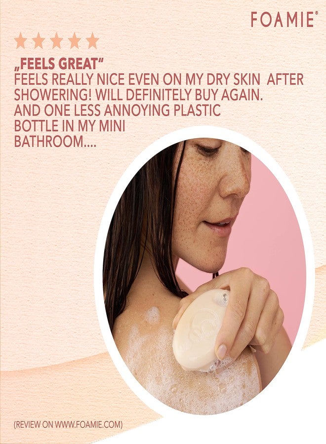 Foamie 2-in-1 Natural Body Bar Soap-Free, Body Wash Women & Men for Smooth Skin, Oatmeal Vegan Body Wash Refreshing, Body Wash for Dry Skin with Papaya & Oat Milk, Sulfate Free Body Wash - Image 5