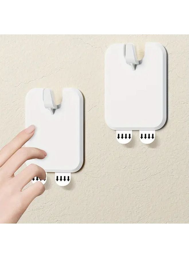 10pcs White No Drill Multi Function Hooks Heavy Duty Damage Free Wall Mount - Image 4