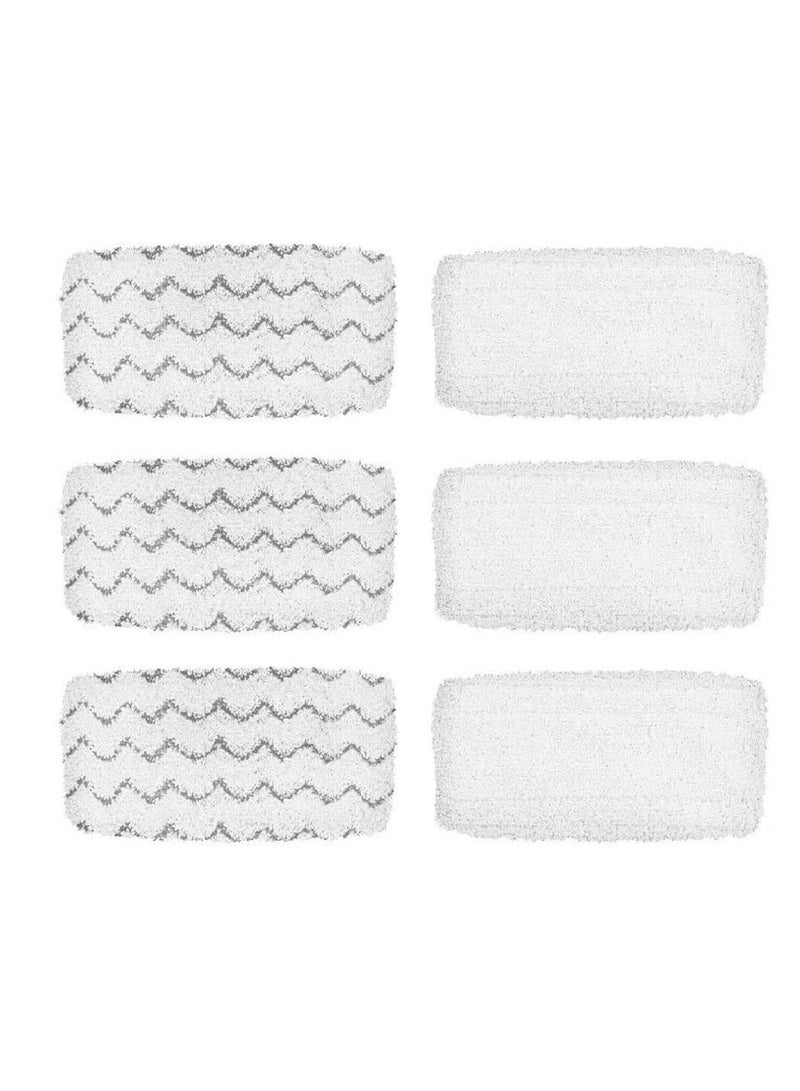 BettaWell Steam Mop Refill Pads For Bissell 1252 1606670 1543 1652 1132M 1530 11326 Symphony Hard Floor Vacuum Steam Cleaner Series Pack Of 6  - Image 1