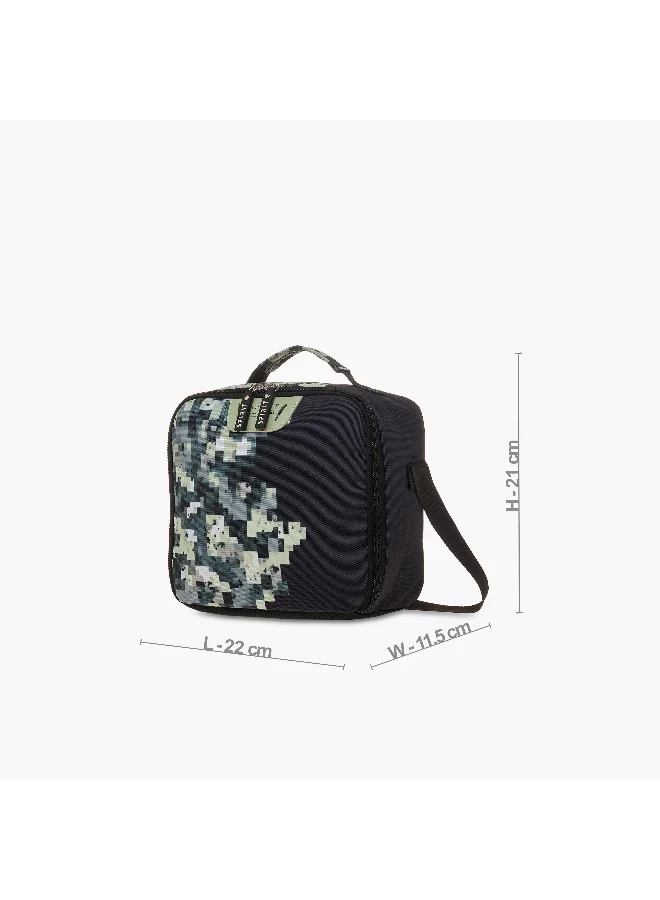 Spirit Lunch Bag-Pixel-8.75In-1 Cmprt-Sustainable (Polyester) Multicolour \ 22X21X11.5