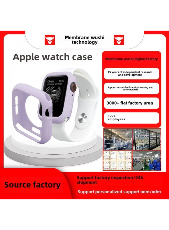 Half Pack TPU Watch Case For Apple Iwatchs10 Soft Case Ultra49mm Candy Color Frosted Protective Cover-Color:Pink Sand-Dimensions:Candy Shell (38mm) With Packaging
