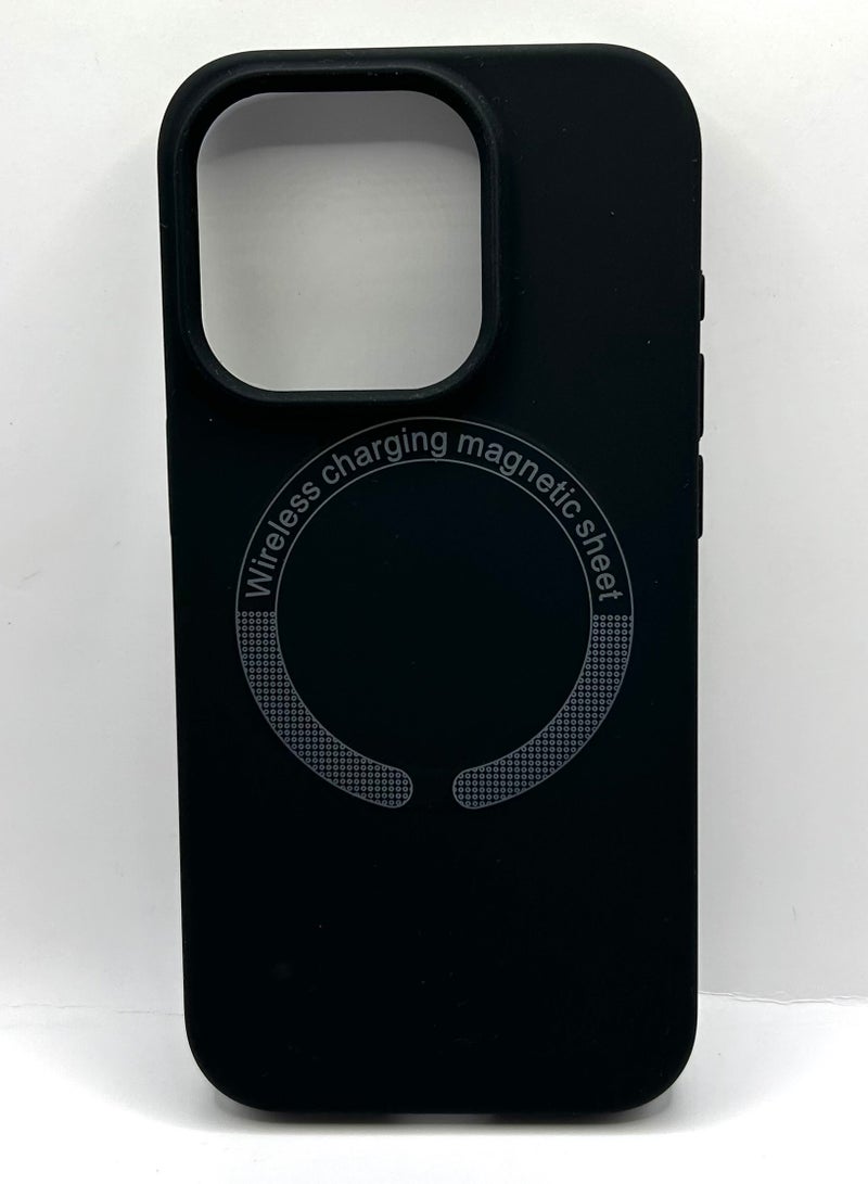 Silicone case for iphone 15 pro - Black