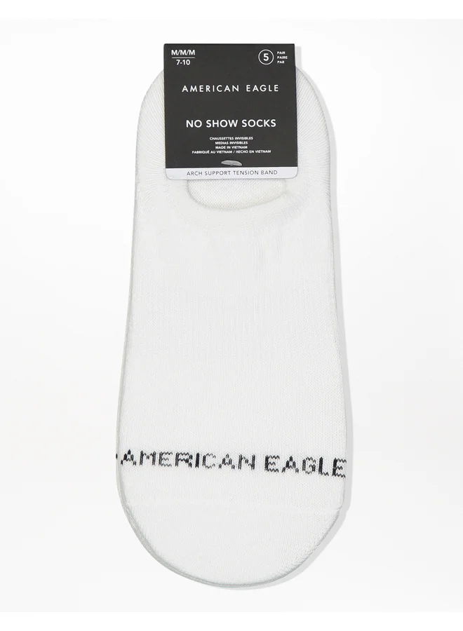 امريكان ايجل AEO No-Show Socks 5-Pack