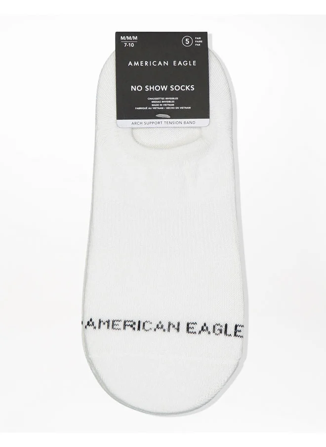 امريكان ايجل AEO No-Show Socks 5-Pack