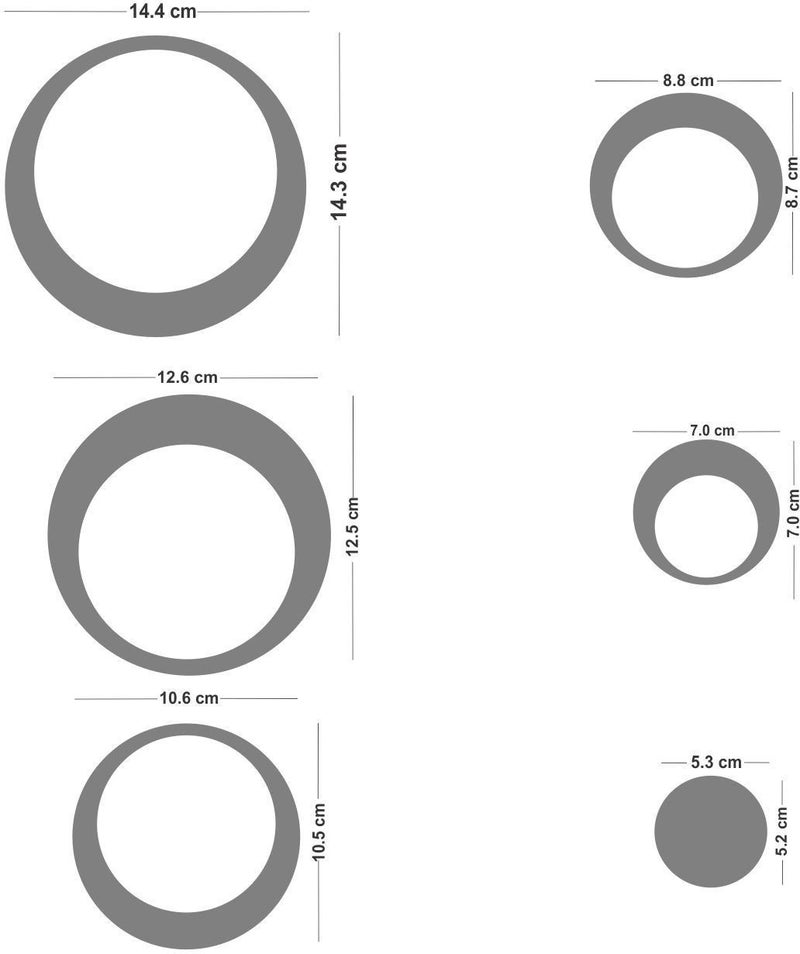 Eja Art Ring Silver 24 Acrylic Wall Sticker With Folk Band - Image 3
