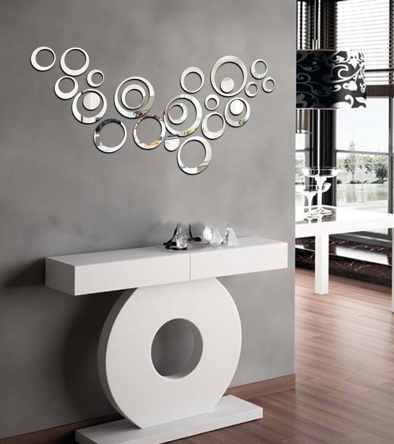 Eja Art Ring Silver 24 Acrylic Wall Sticker With Folk Band - Image 2