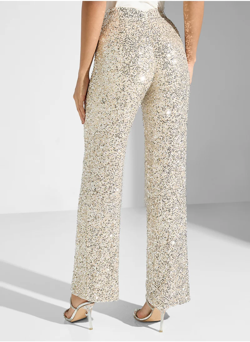 نيفر فولي دريسد Sequin High Waist Pants