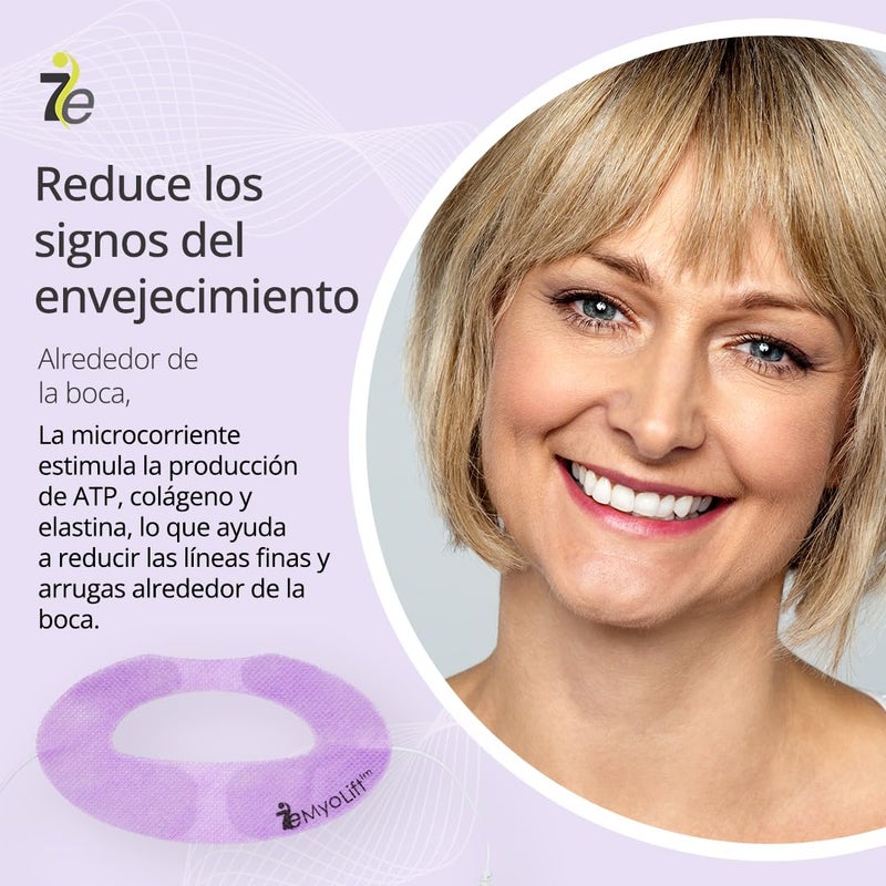 myolift 7E Wellness Conductive Lip Mask for Myolift - Portable Skin Care Tools for Microcurrent Facial - Instant Face Lift, Anti Aging, and Skin Tightening - Up to 10 Uses - Image 4