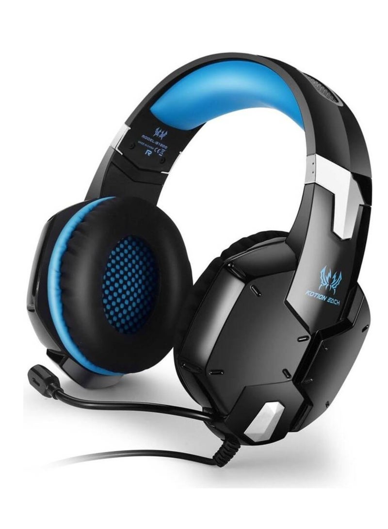 Kotion Each G1200 Gaming Headset- Compatible with laptop, PC, Mobile and tablet- Gold plated 3.5mm|4-pin plug- G2000  - Image 1
