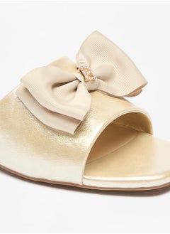 Flora Bella By Shoexpress صندل نسائي سهل الارتداء مزين بفيونكة  - Image 5