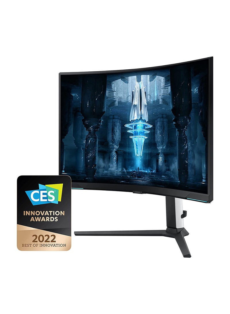 سامسونج شاشة ألعاب منحنية مقاس 32 بوصة Odyssey Neo G8 4K UHD 240 هرتز 1 مللي ثانية G-Sync 1000R، Quantum HDR2000، AMD FreeSync Premium Pro، شاشة غير لامعة، عرض ألعاب واسع النطاق، DisplayPort، HDMI LS32BG850NMXUE أسود - Image 3